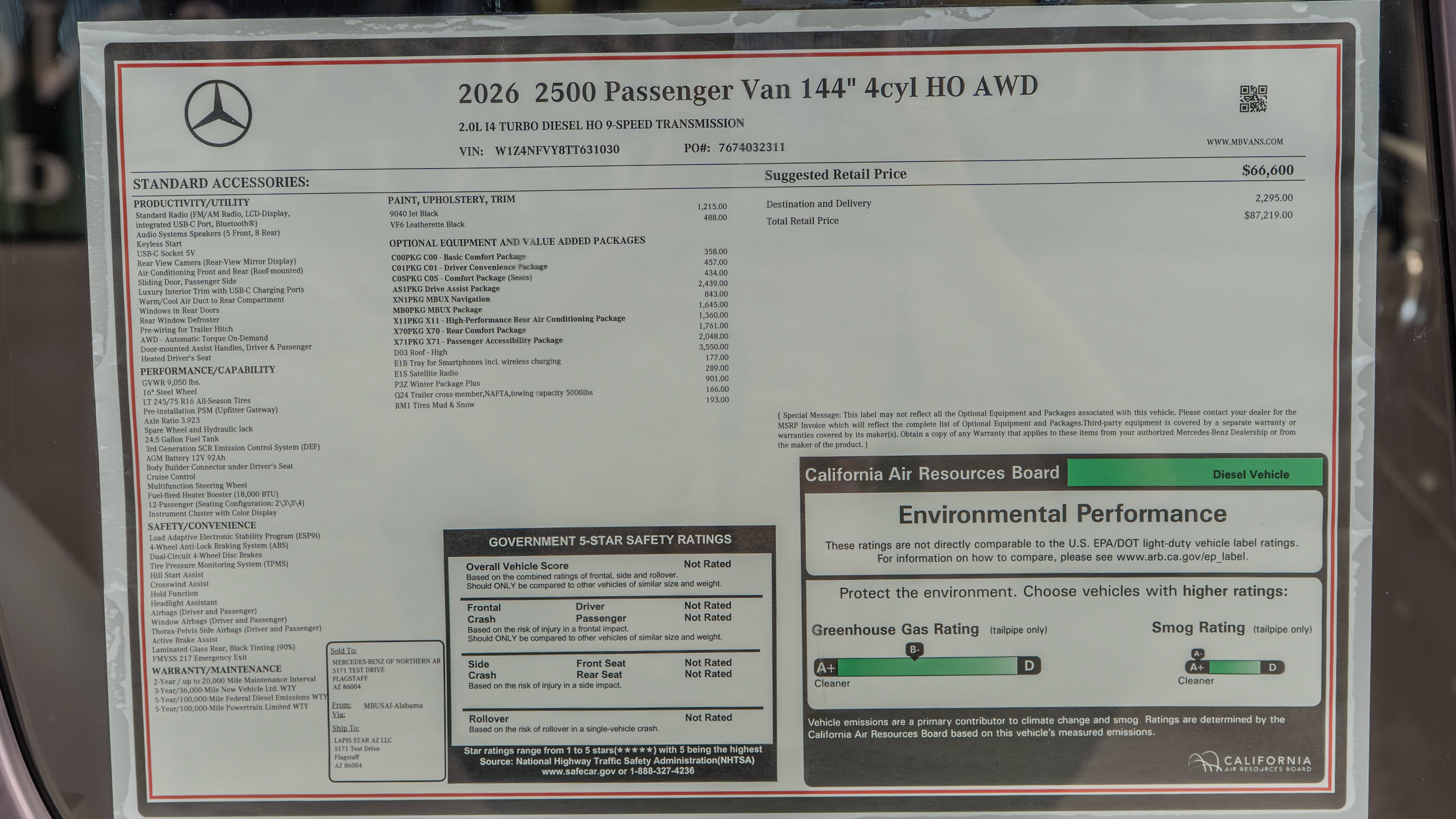New 2026 Mercedes-Benz Sprinter 2500 image 37