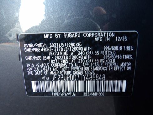 New 2026 Subaru Outback Limited image 33