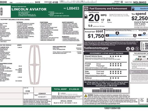 Used 2022 Lincoln Aviator Reserve w/ Equipment Group 201A image 4