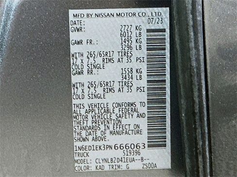 Used 2023 Nissan Frontier SV image 31