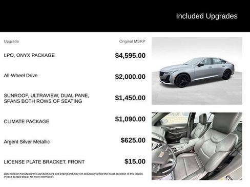 Certified 2024 Cadillac CT5 Premium Luxury w/ LPO, ONYX Package AWD/4WD image 5