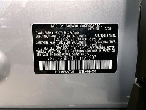 New 2026 Subaru Outback Limited image 21