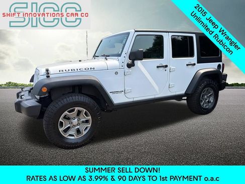 Used 2015 Jeep Wrangler Unlimited Rubicon w/ Connectivity Group AWD/4WD image 1