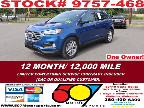 Used 2021 Ford Edge SEL w/ Cargo Accessory Package FWD image 3