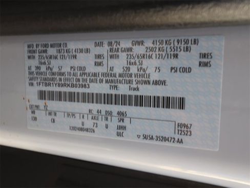 Certified 2024 Ford Transit 250 Low Roof w/ Exterior Upgrade Package image 23