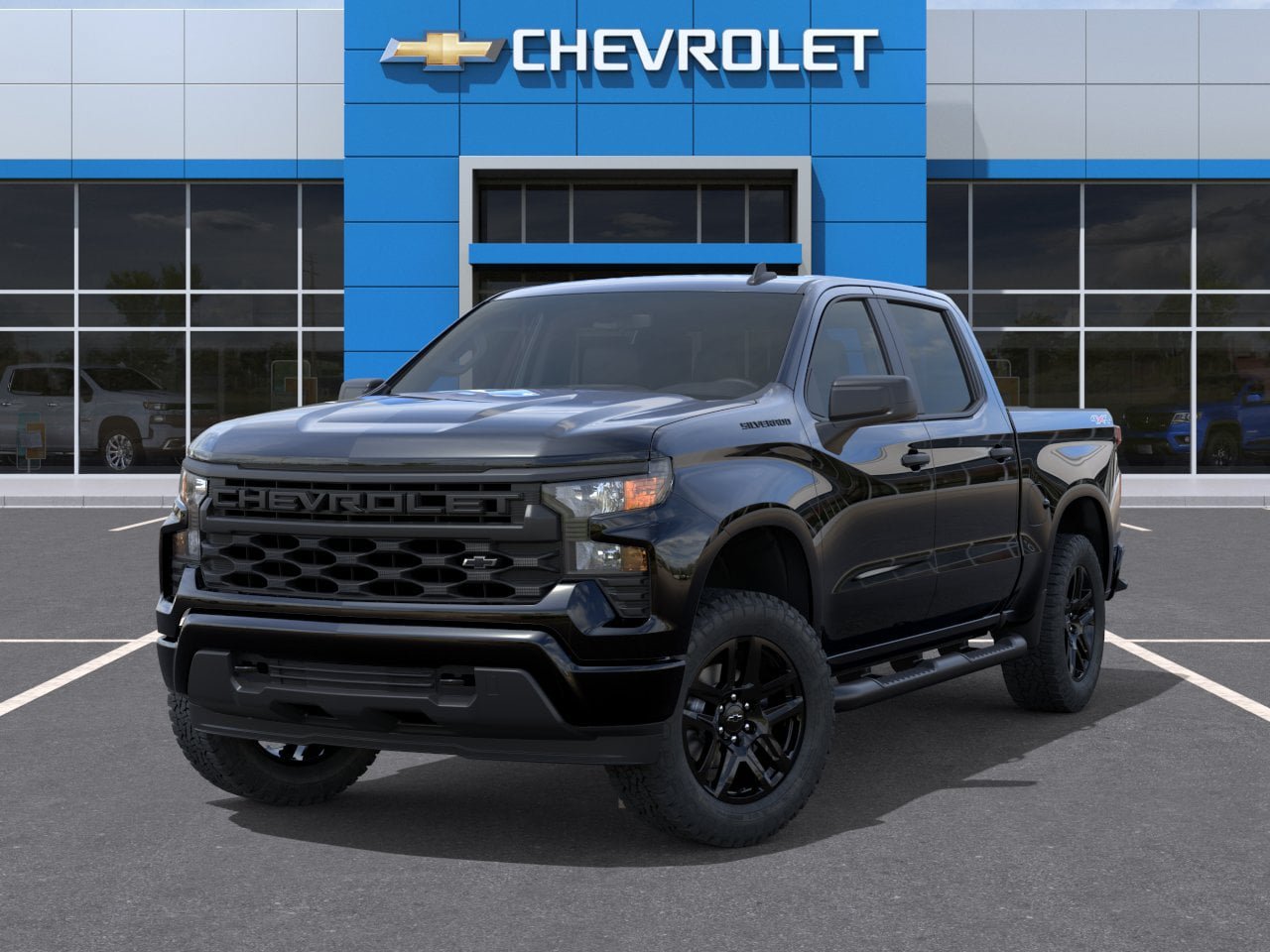 New 2026 Chevrolet Silverado 1500 Custom w/ Turbomax Blackout Package AWD/4WD image 35