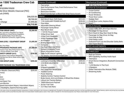 Used 2024 RAM 1500 Tradesman w/ Trailer Tow Group AWD/4WD image 2