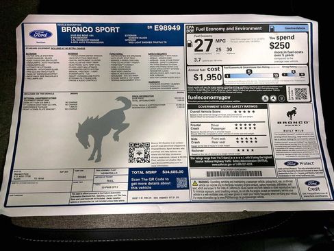 New 2025 Ford Bronco Sport Big Bend w/ Convenience Package image 21