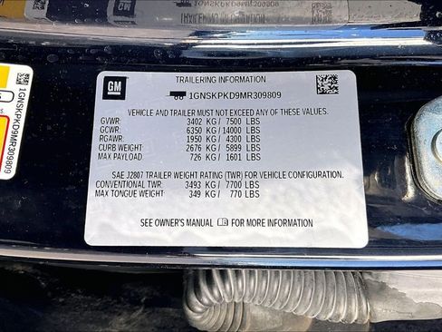 Used 2021 Chevrolet Tahoe Z71 w/ Luxury Package image 36