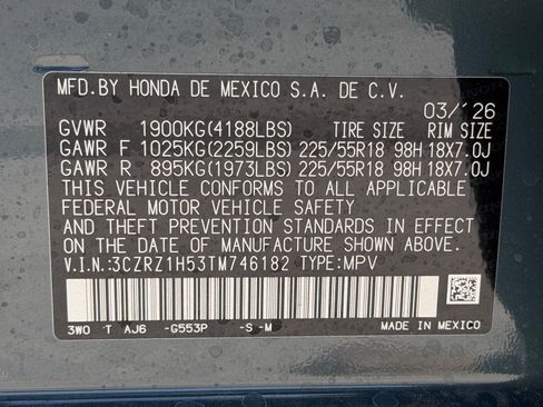 New 2026 Honda HR-V Sport image 19