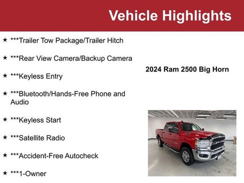 Used 2024 RAM 2500 Big Horn w/ Bed Utility Group AWD/4WD image 2