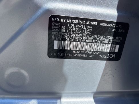 Used 2024 Mitsubishi Mirage G4 SE FWD image 11