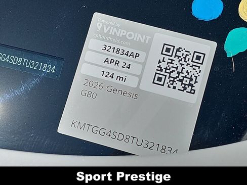 Certified 2026 Genesis G80 3.5T Sport Prestige AWD/4WD image 25