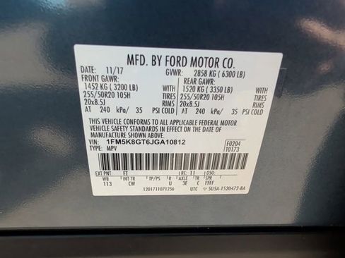 Used 2018 Ford Explorer Sport w/ Equipment Group 401A AWD/4WD image 38