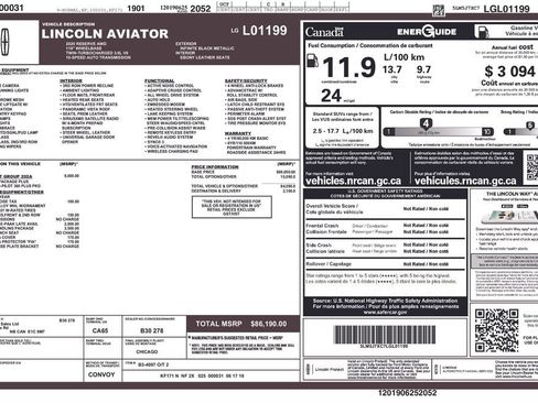 Used 2020 Lincoln Aviator Reserve w/ Equipment Group 202A AWD/4WD image 39