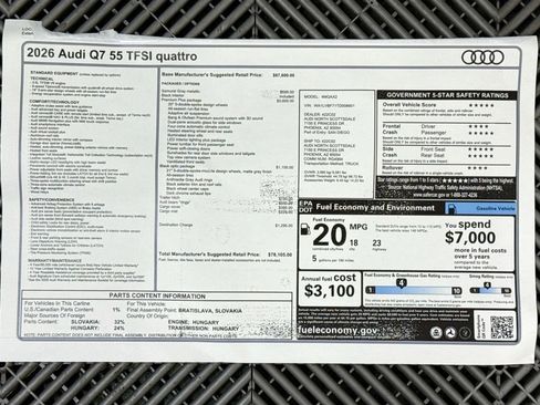 New 2026 Audi Q7 3.0T Premium Plus image 9
