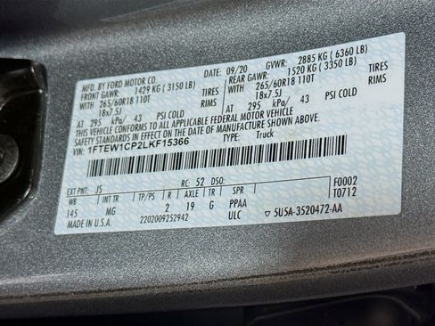 Used 2020 Ford F150 XLT w/ Equipment Group 301A Mid image 19