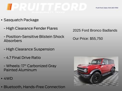 Used 2025 Ford Bronco Badlands AWD/4WD image 25