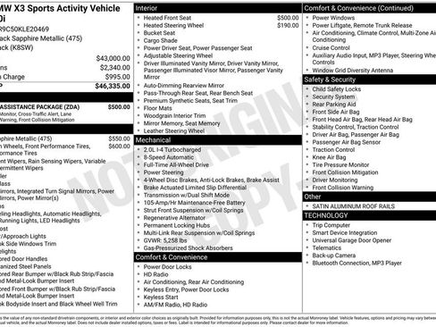 Used 2019 BMW X3 xDrive30i w/ Driving Assistance Package AWD/4WD image 38