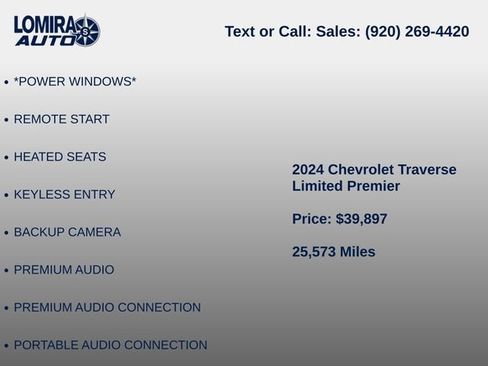Used 2024 Chevrolet Traverse Premier w/ Redline Edition AWD/4WD image 8