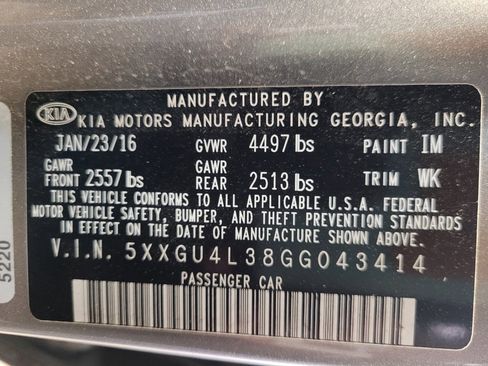 Used 2016 Kia Optima EX image 33