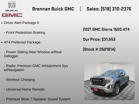 Certified 2021 GMC Sierra 1500 AT4 w/ AT4 Premium Package AWD/4WD image 24