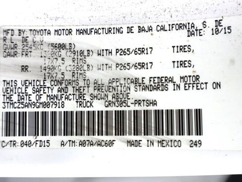 Used 2016 Toyota Tacoma SR AWD/4WD image 49