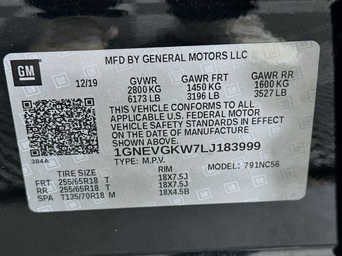 Used 2020 Chevrolet Traverse LT w/ LPO, Blackout Package AWD/4WD image 12