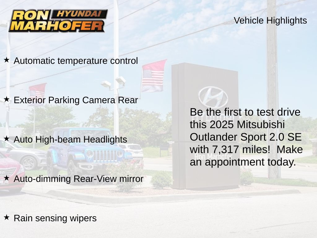 Used 2025 Mitsubishi Outlander Sport SE AWD/4WD image 2