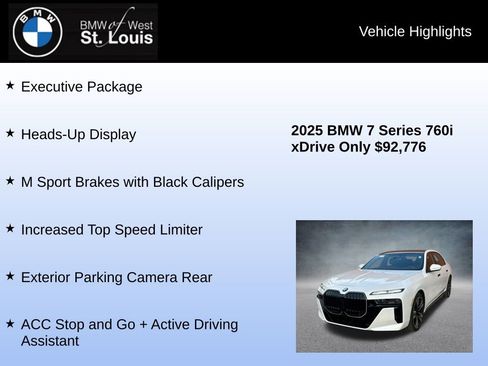 Used 2025 BMW 760i xDrive w/ Executive Package AWD/4WD image 16