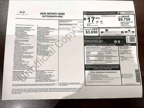 New 2026 INFINITI QX80 Autograph AWD/4WD image 41