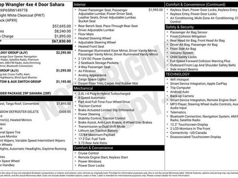 Used 2024 Jeep Wrangler Unlimited Sahara w/ Technology Group AWD/4WD image 35