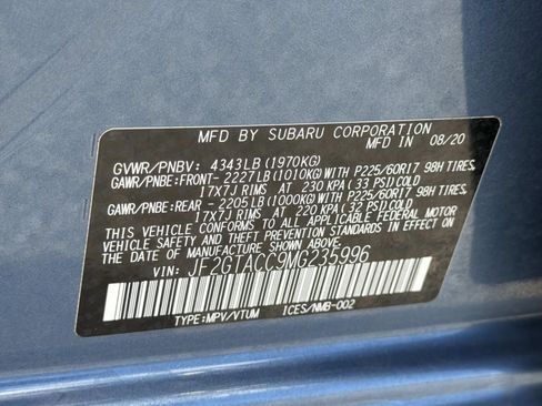 Certified 2021 Subaru Crosstrek 2.0i Premium AWD/4WD image 34