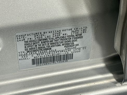 Used 2024 Nissan Versa S w/ S Plus Package FWD image 12