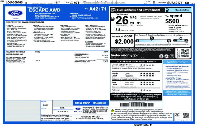 Used 2025 Ford Escape ST-Line Select AWD/4WD image 30