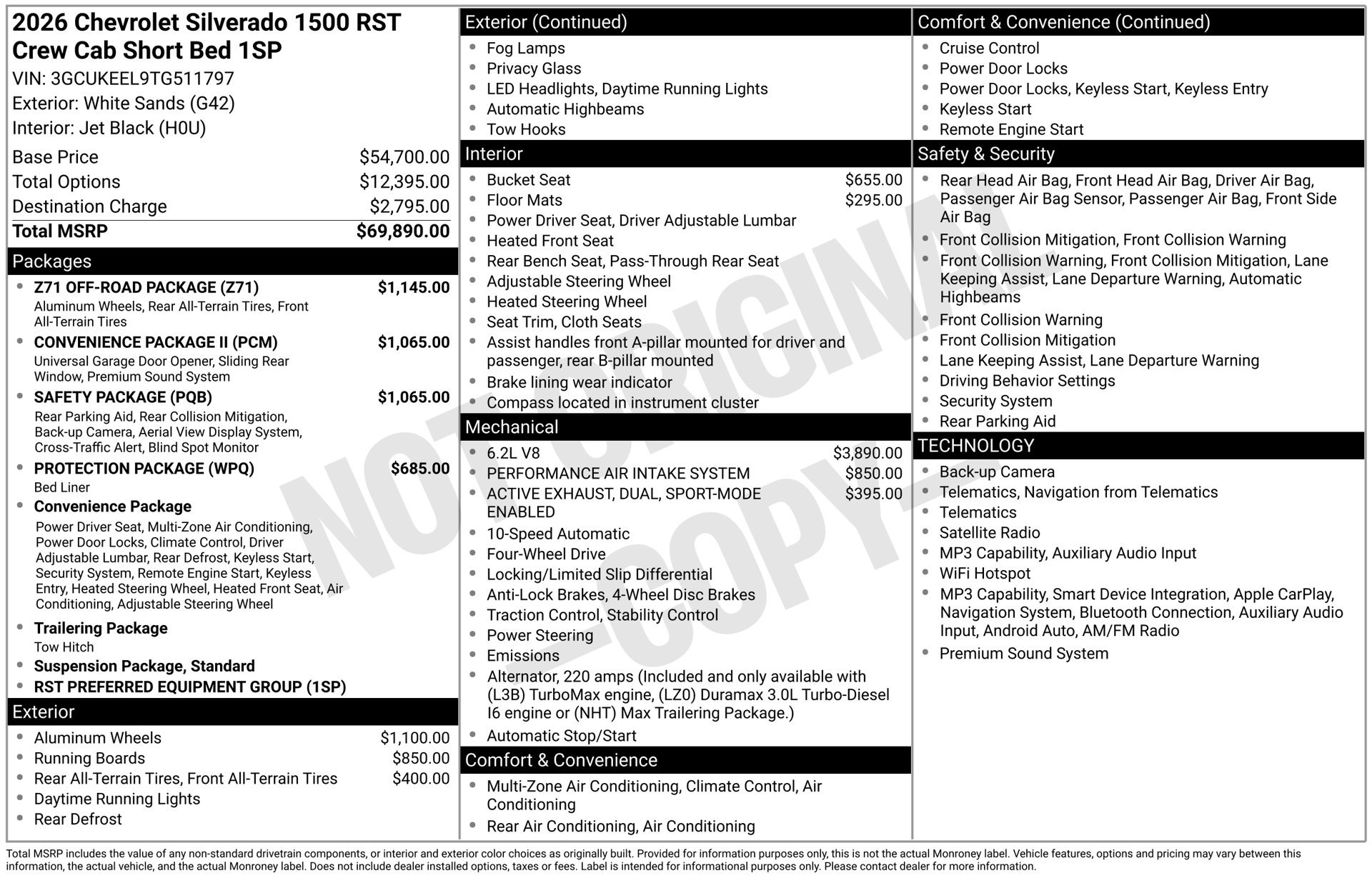 New 2026 Chevrolet Silverado 1500 RST w/ Z71 Off-Road Package AWD/4WD image 5