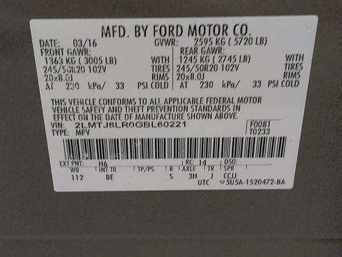 Used 2016 Lincoln MKX Reserve w/ Climate Package image 33