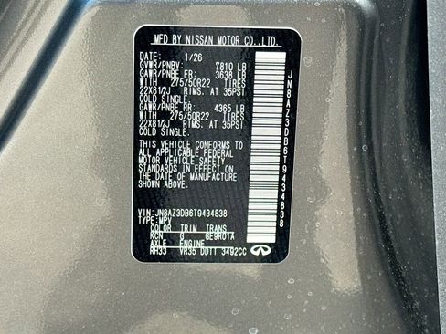 New 2026 INFINITI QX80 4WD w/ Sport Exterior Package image 35
