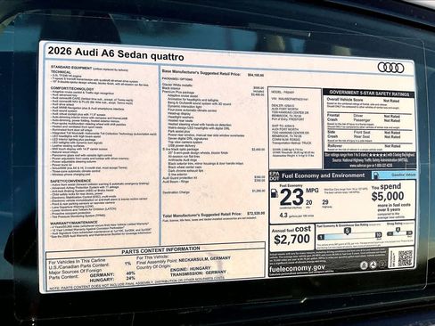 New 2026 Audi A6 Premium Plus image 16