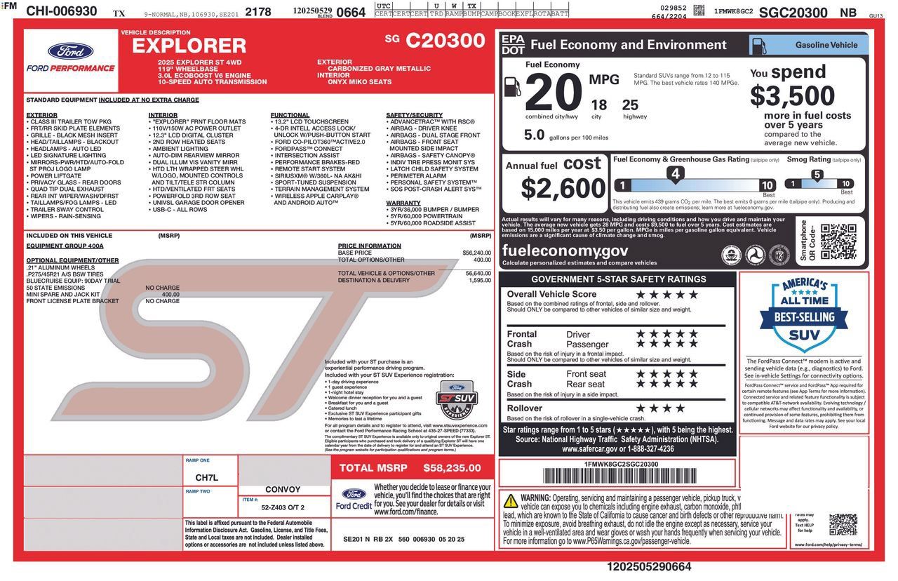Used 2025 Ford Explorer ST AWD/4WD image 31