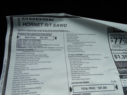 New 2024 Dodge Hornet R/T Plus image 14