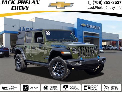 Used 2022 Jeep Wrangler Unlimited Rubicon 4xe w/ Cold Weather Group image 1