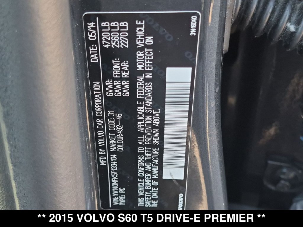 Used 2015 Volvo S60 T5 Premier FWD image 34