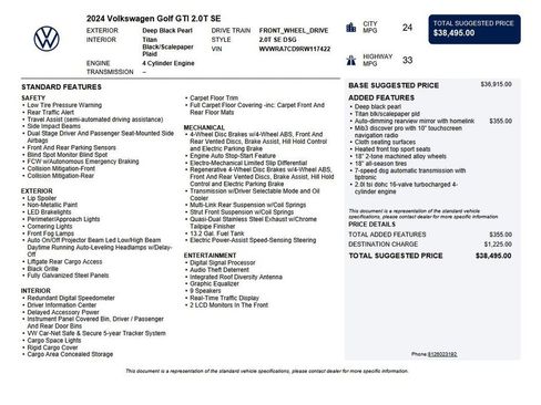 Used 2024 Volkswagen GTI SE image 35