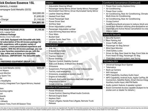 Used 2020 Buick Enclave Essence w/ LPO, Hit The Road Package FWD image 44