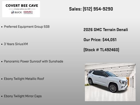 New 2026 GMC Terrain Denali AWD/4WD image 7