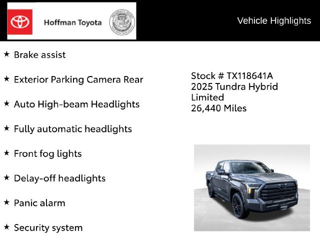 Used 2025 Toyota Tundra Limited w/ Nightshade Package AWD/4WD image 36
