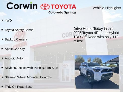 Used 2025 Toyota 4Runner 4WD image 7