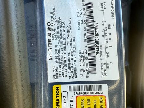 Used 2018 Ford Fusion SE w/ Fusion SE Technology Package image 33