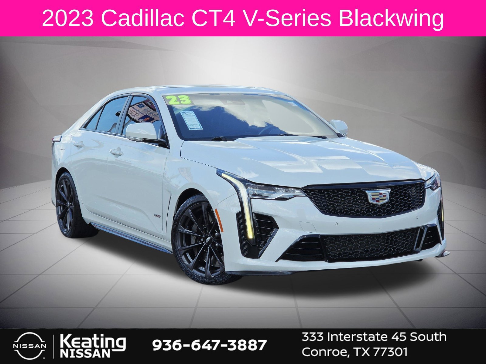Used 2023 Cadillac CT4 V Blackwing w/ Driver Assist Package RWD image 1